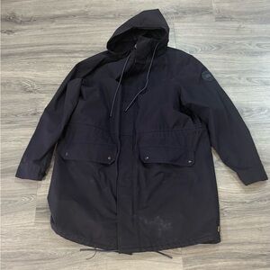 Men's navy blue Canada goose x union LA parka jacket